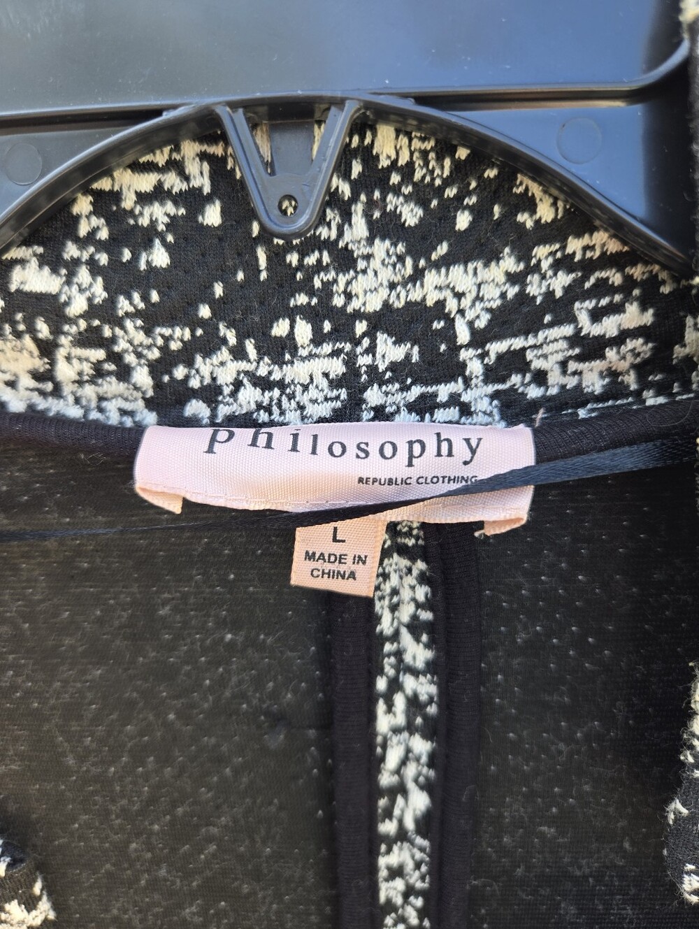 Anthropologie Philosophy Black And White Cardigan - Picture 3 of 6